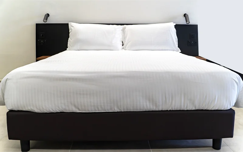 Standard room bed